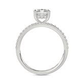 14K WHITE GOLD 1 3/4CT ROUND/RADIANT DIAMOND LADIES RING (CENTER STONE RADIANT DIAMOND 1 1/2CT)